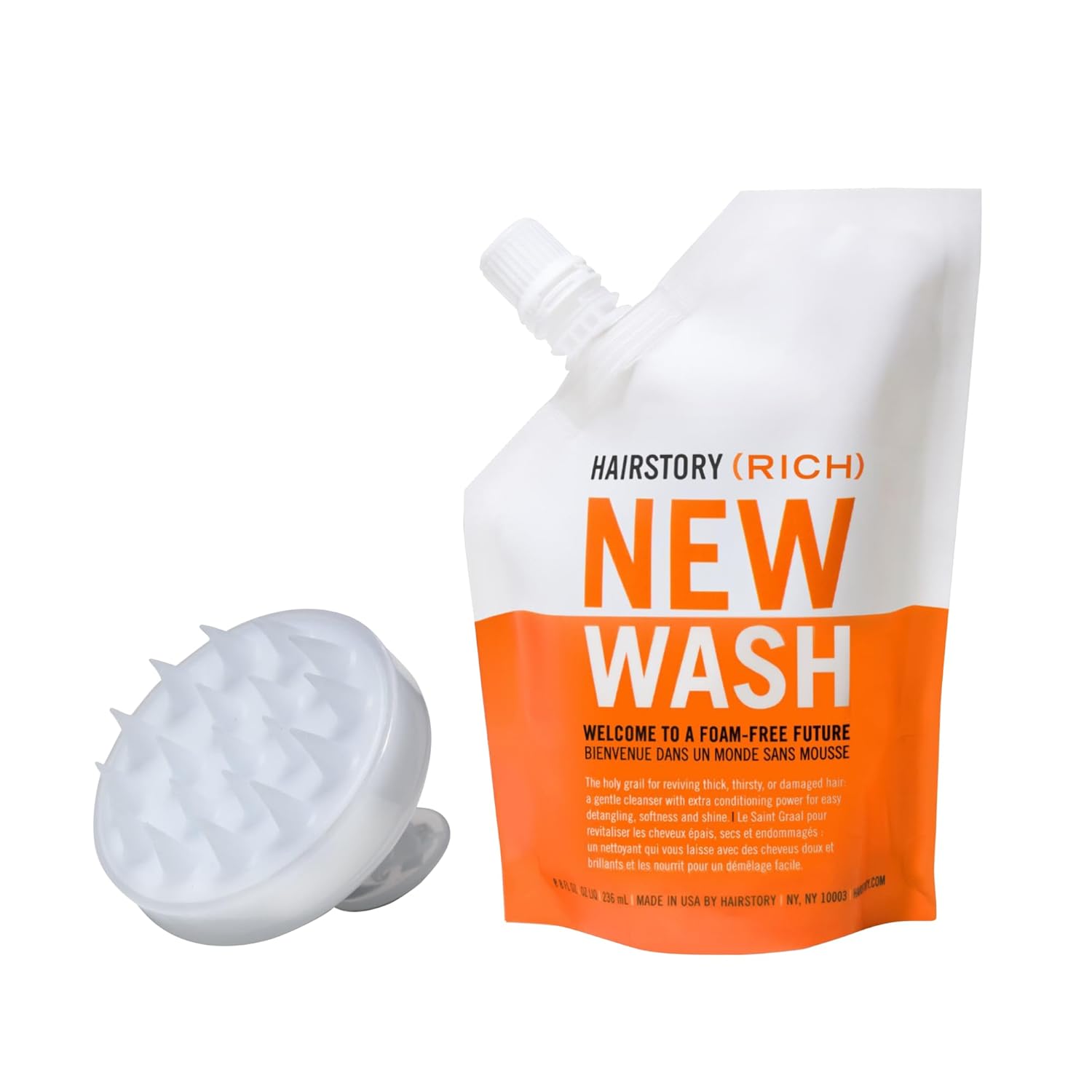Hydrating Hair Savior: Hairstory New Wash with Scalp Brush