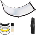 Curved Reflector Clamshell Light Reflector/Diffuser 24x70 in - Focused