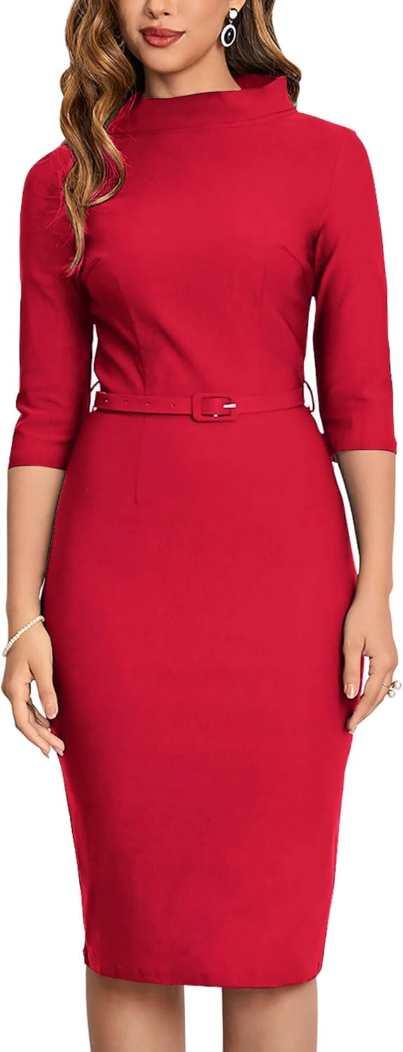 MUXXN Women's 1950s Vintage Cocktail Evening Dress for Elegance
