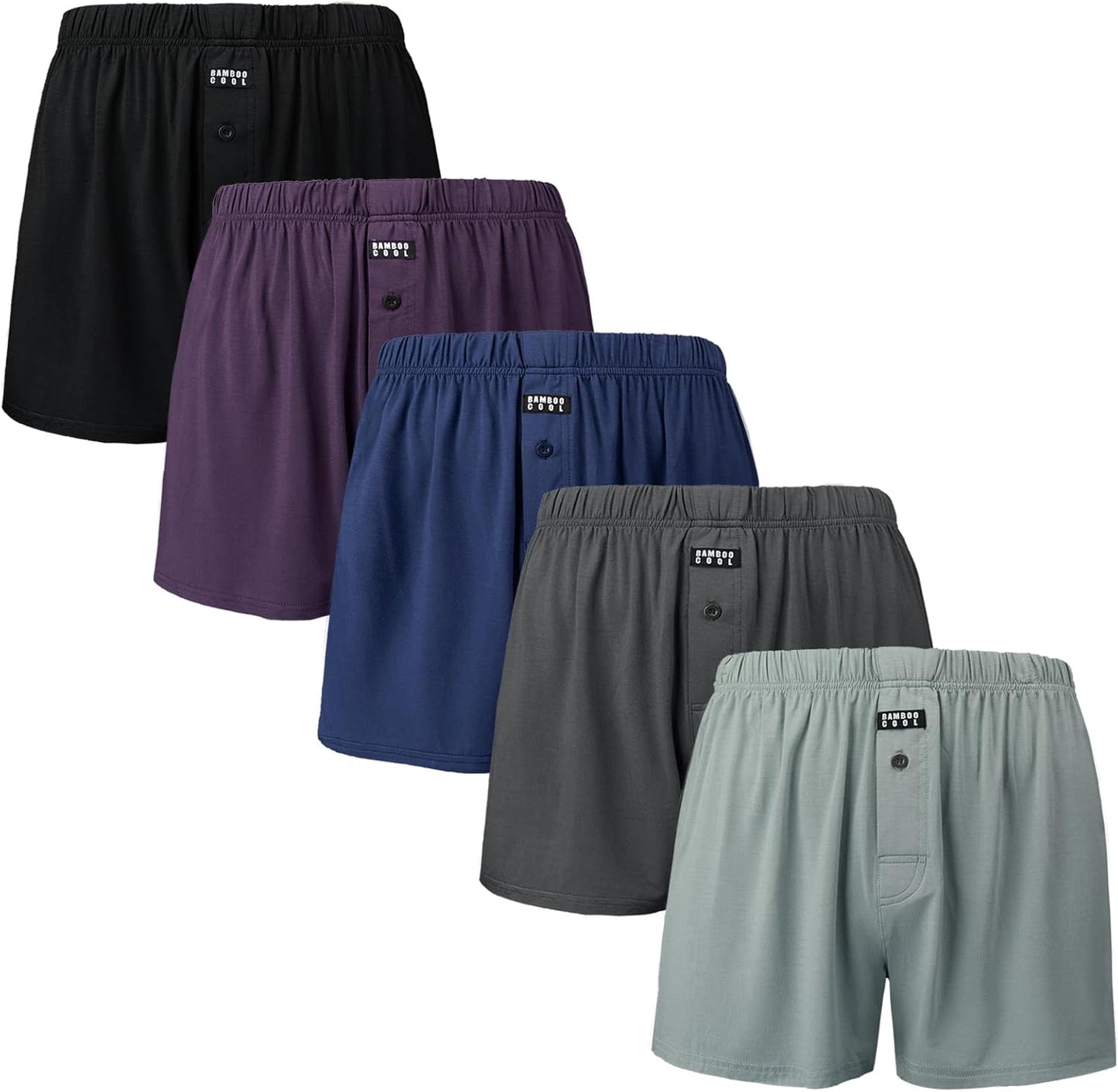 Bamboo Cool Mens Boxers Short Classic Fit Soft Casual Underwear