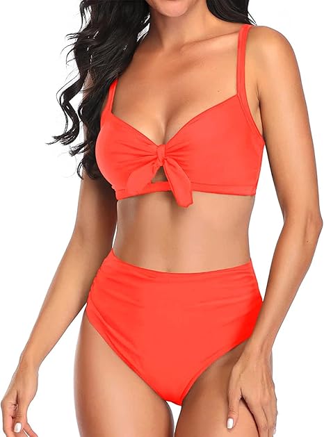 Tempt Me Women Two Piece Swimsuits High Waisted Bikini Set