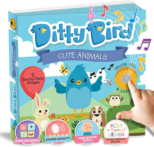 Sensory Animals Musical Book - Interactive Learning Toy