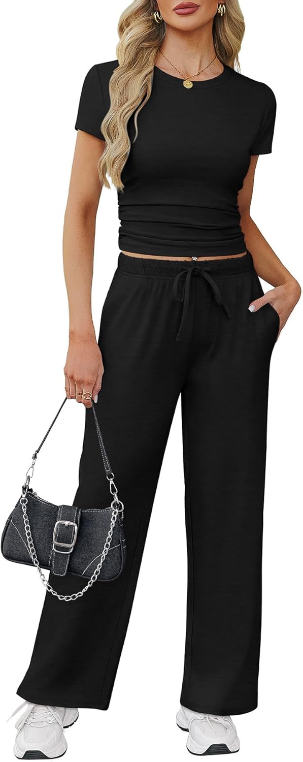 WIHOLL Lounge Sets for Women: Stylish 2 Piece Vacation Outfit
