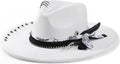 Wide Brim Felt Fedora Hat for Men and Women - Handmade Panama Style