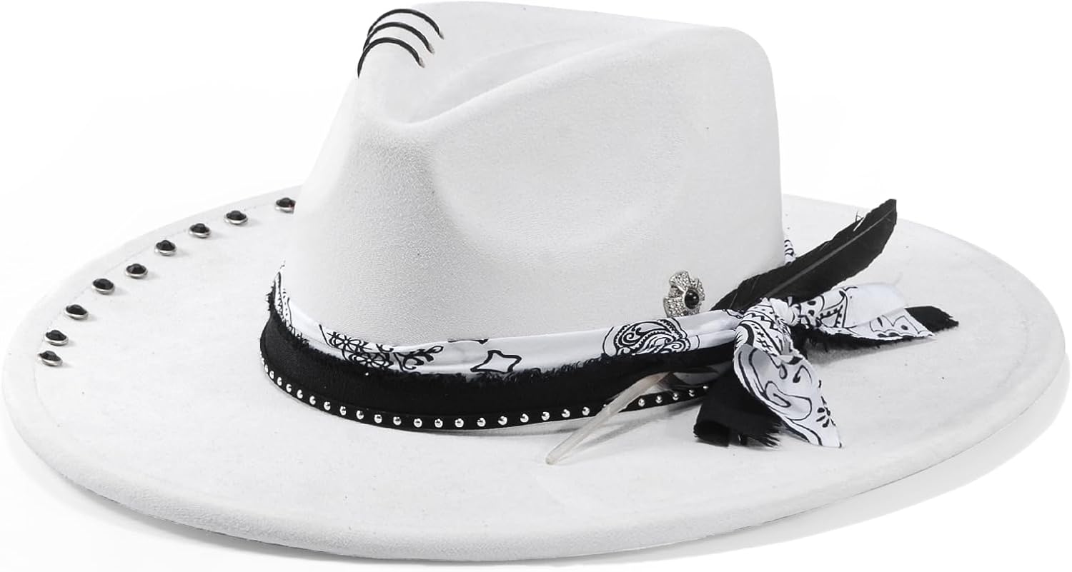 Wide Brim Fedora Hat for Men and Women - Handmade Elegance