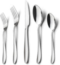 HaWare 60-Piece Silverware Set for 12 - Modern Mirror Polished