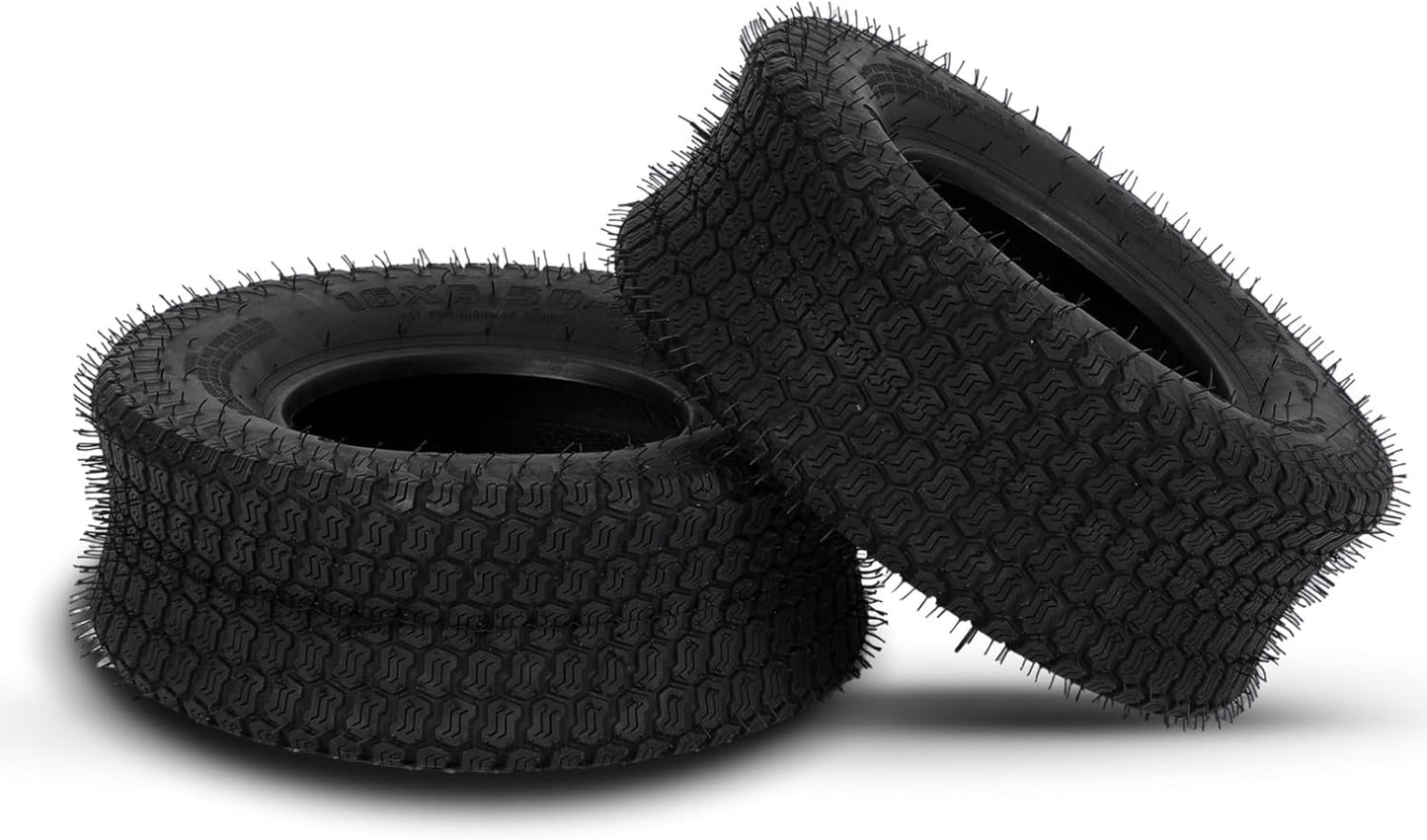 MOTORHOT 16x6.50-8 Lawn Mower Turf Tires for Garden Use