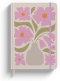 Quirky Floral Notebook Journal 8 x 6 in - Compact Hardcover