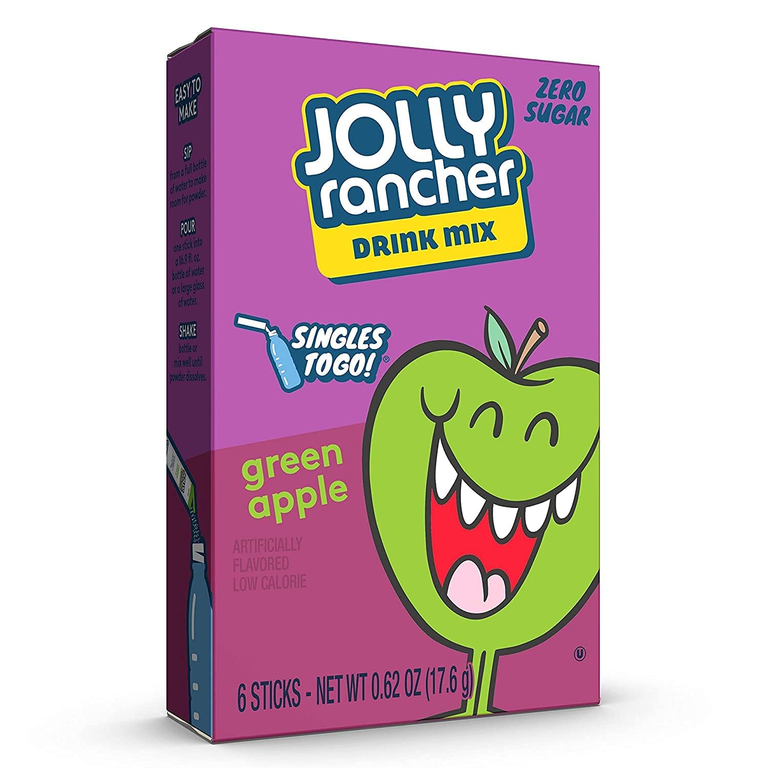 Jolly Rancher Green Apple Singles To Go Drink Mix, 144 Servings