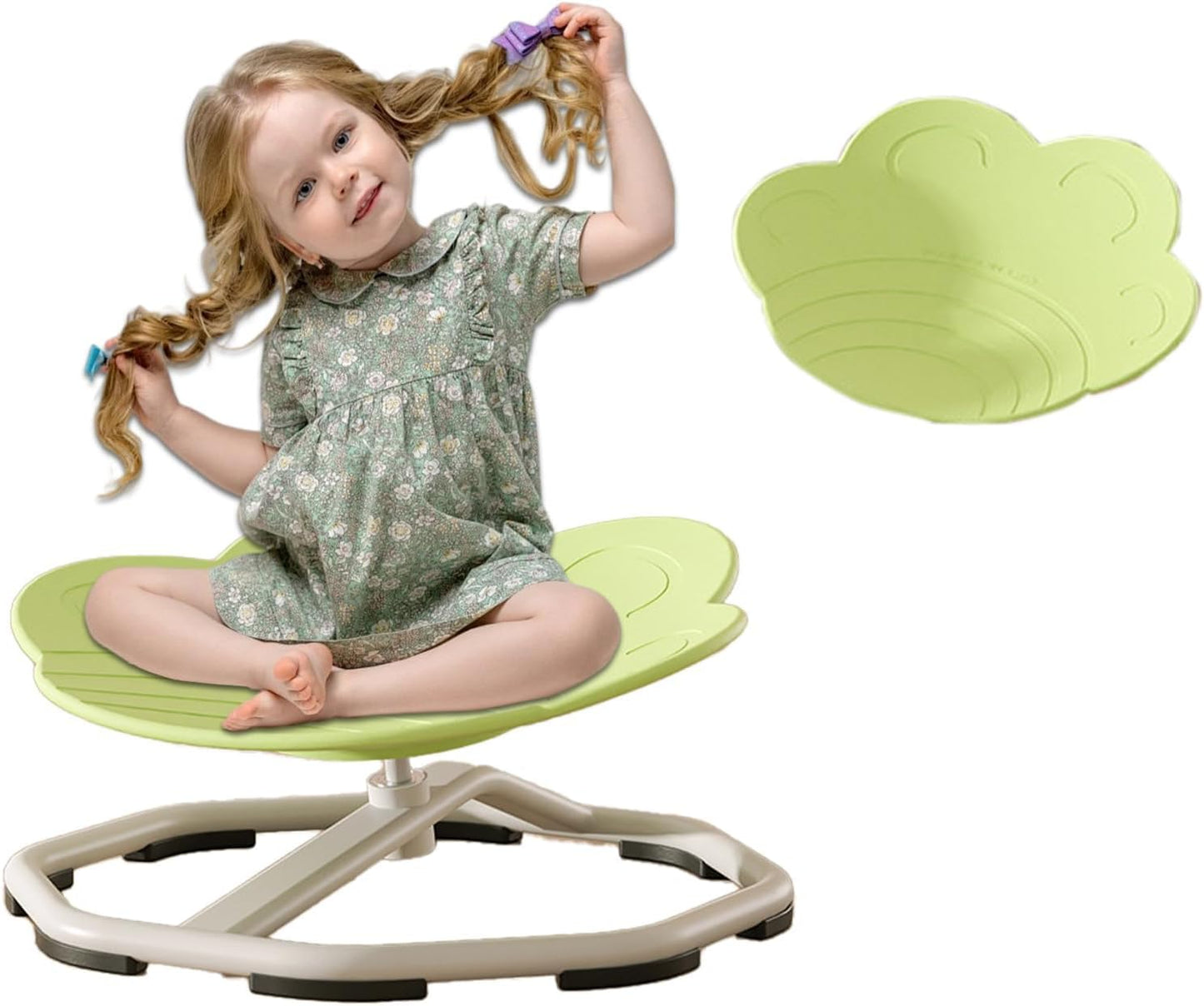 Autism-Friendly Spinning Chair - Light Green