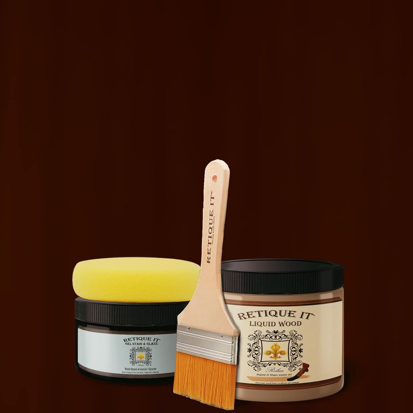 Water-Based Gel Stains for Real Wood Finish by Retique It