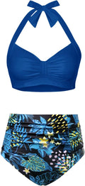 High Waisted Bikini Set Two Piece Swimsuit - Tummy Control Vintage