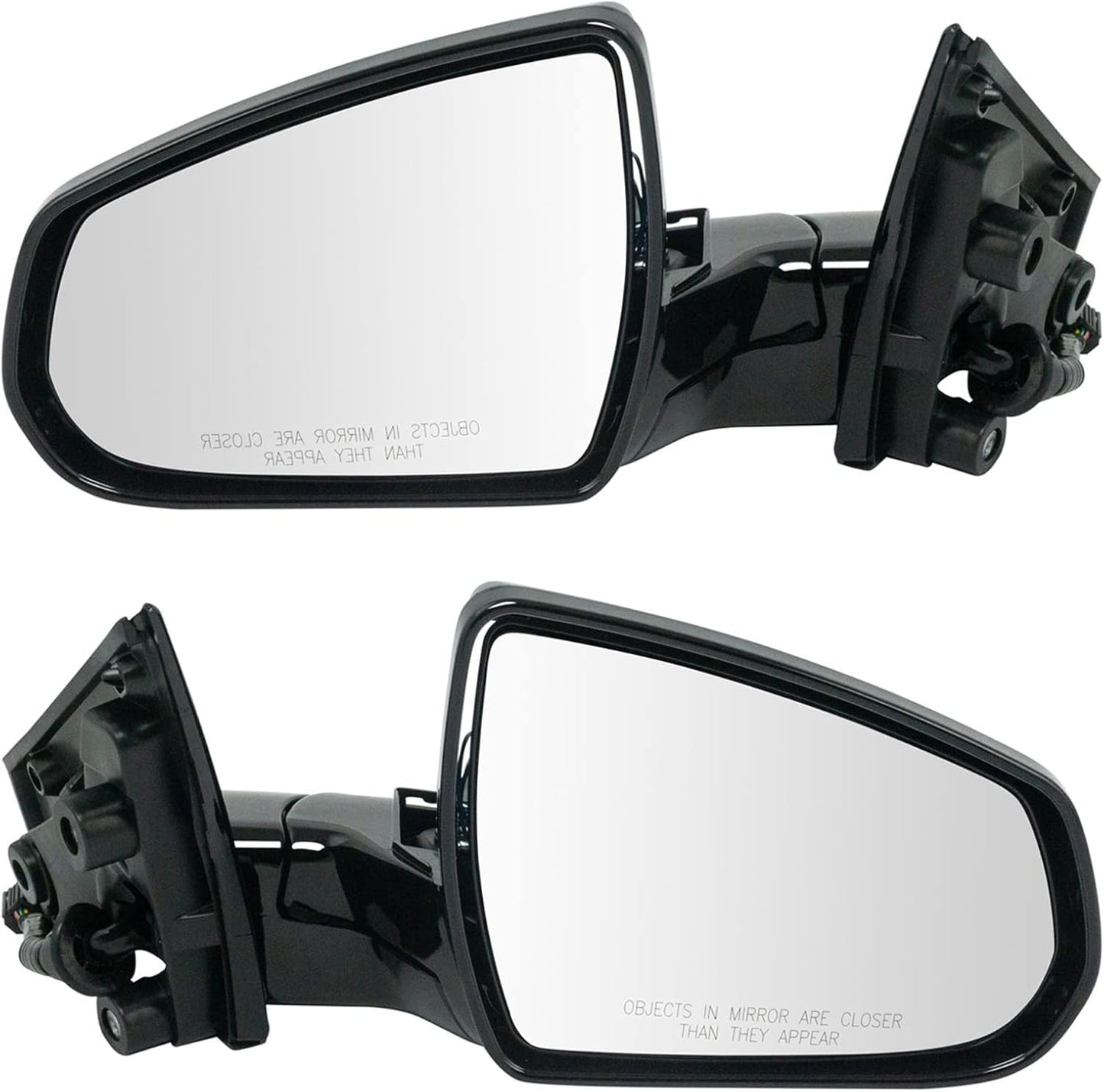 TRQ Power Heated Paint to Match Driver & Passenger Side Mirror Set