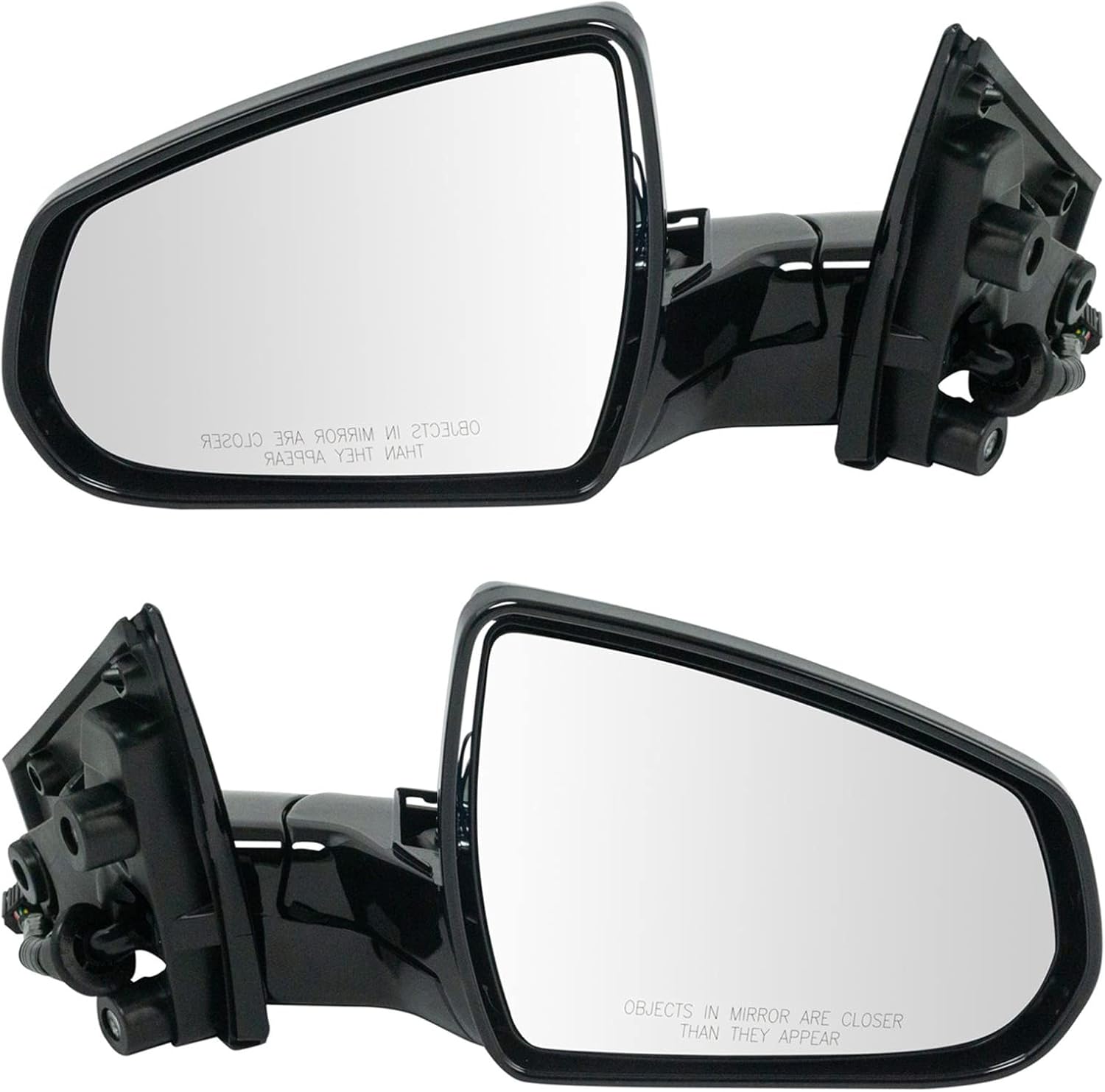 TRQ Power Heated Paint to Match Driver & Passenger Side Mirror Set
