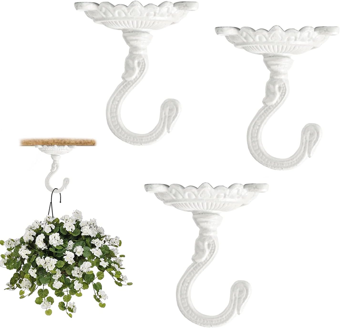 Sungmor Heavy Duty Ceiling Hooks for Hanging Plants and More