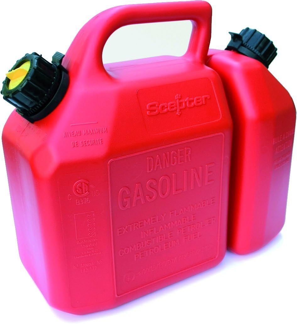 Scepter B62 Petrol Can 6 L with 2.5 L Oil - Durable Design