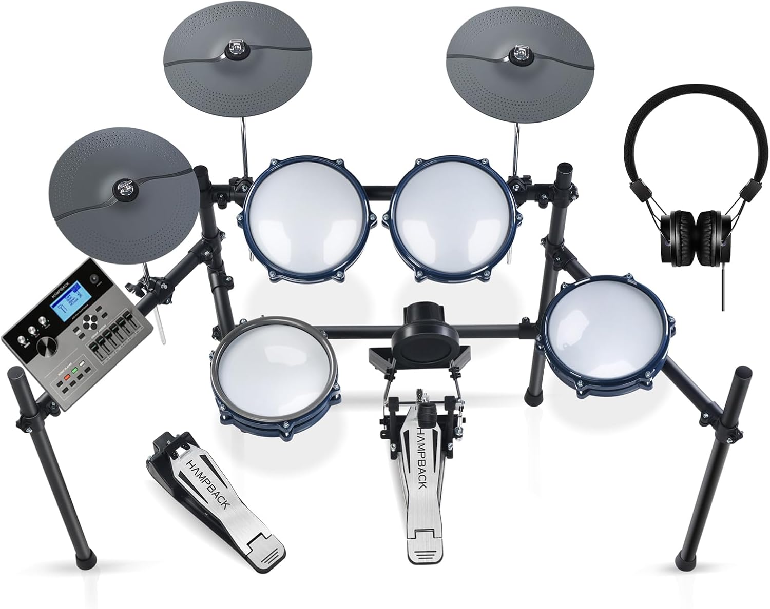 ACE-307 Electric Drum Set for Beginners with Mesh Pads