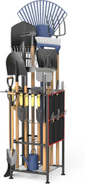 Garden Tool Organizer Metal Rack - Holds 50 Tools, Corner Storage