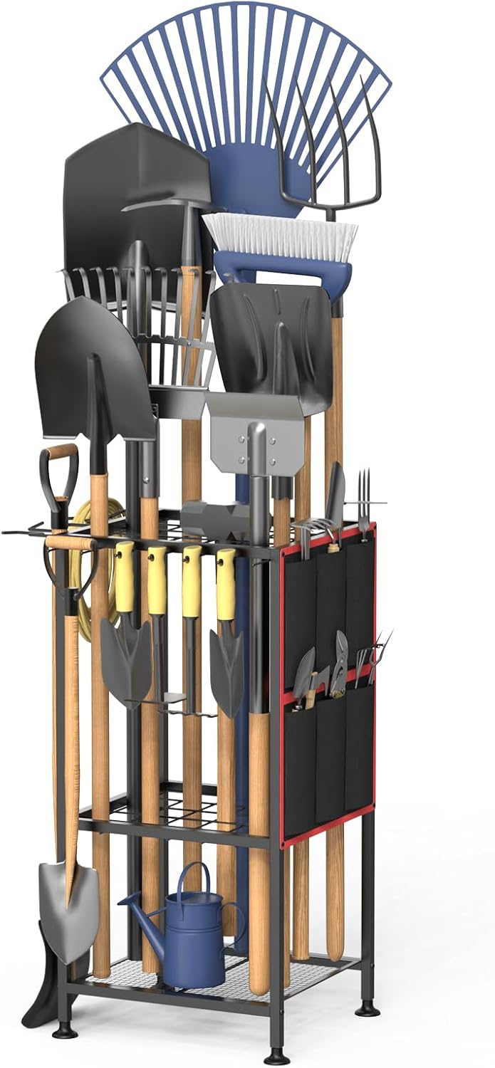 Garden Tool Organizer for 50 Long-Handled Tools and More
