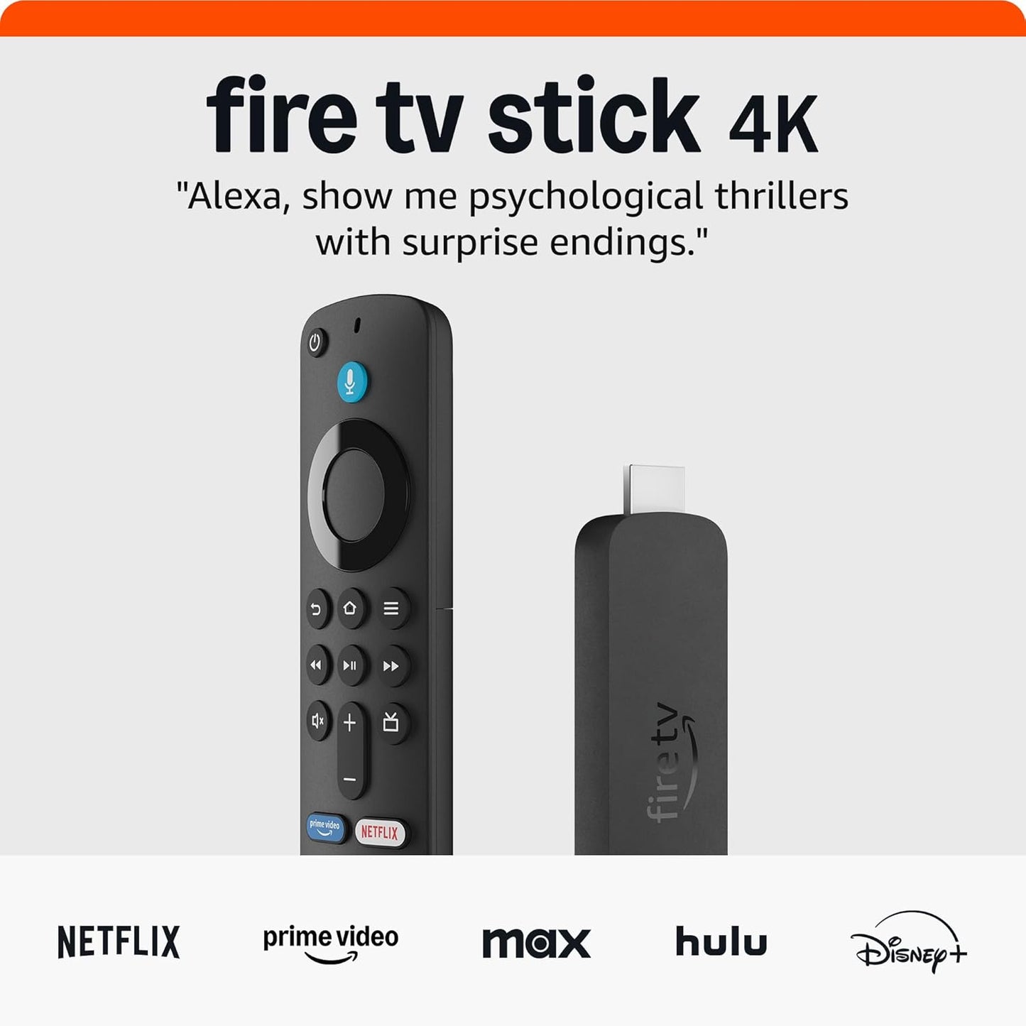 Fire TV Stick 4K: AI Search, Wi-Fi 6, Stream 1.5M+