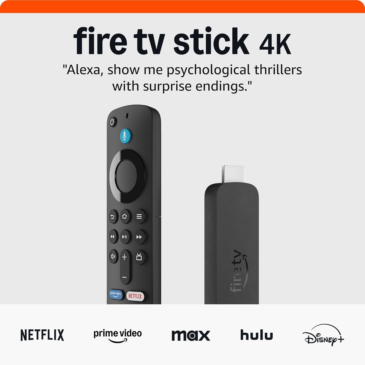 Fire TV Stick 4K: AI Search, Wi-Fi 6, Stream 1.5M+