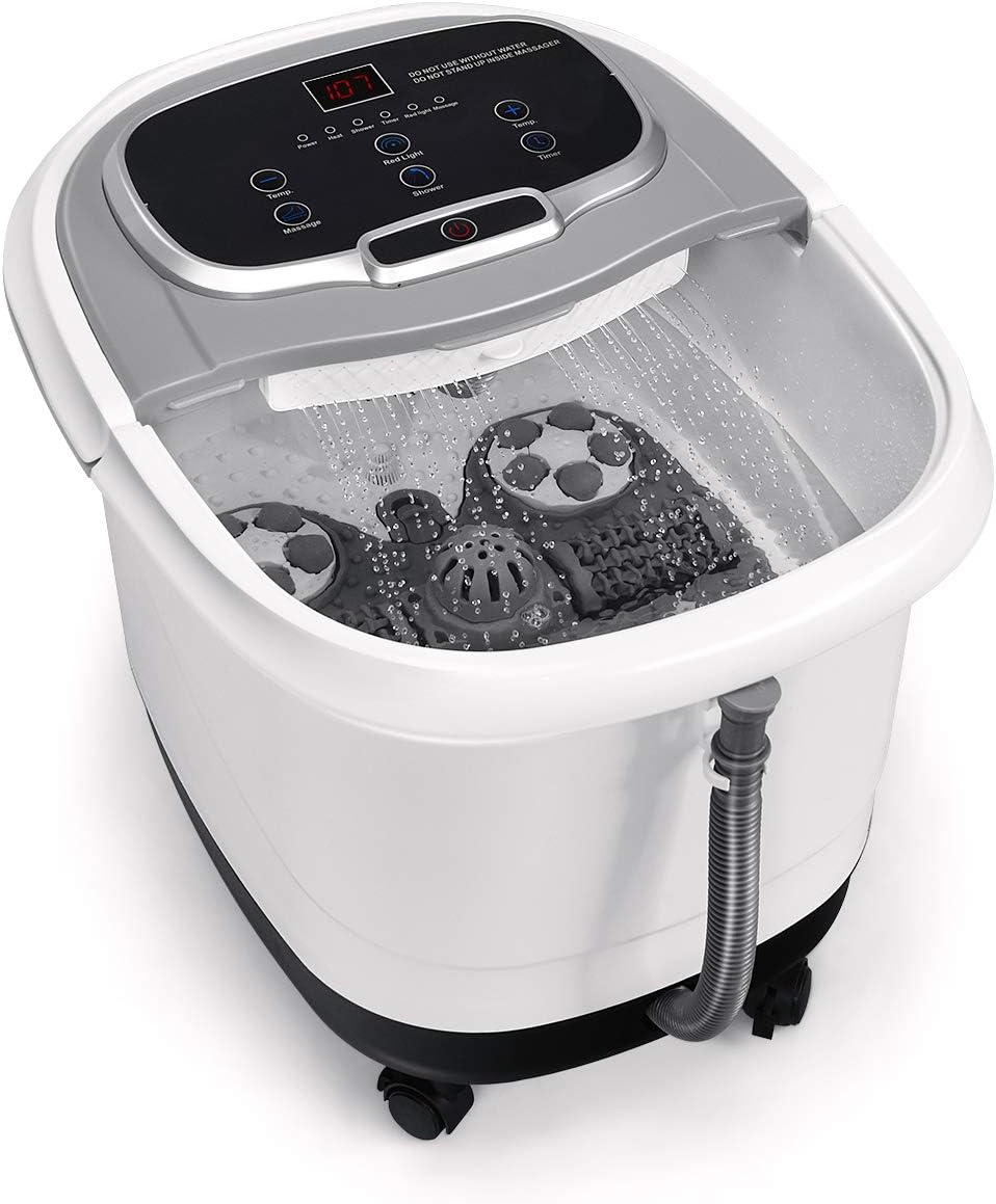 Giantex Foot Spa Bath Massager with Heat and Adjustable Shower