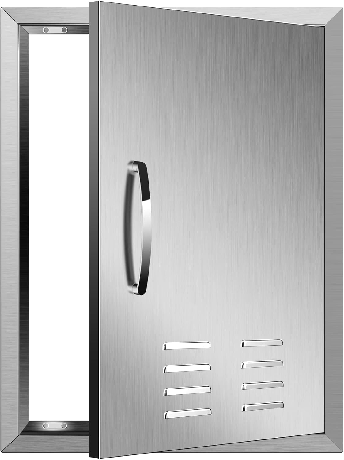 Vented Outdoor Kitchen Doors for BBQ Island and Grilling Stations