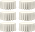 BRILLMAX 6 Pack Ivory 132 in Round Tablecloths - Durable Elegant