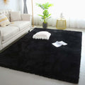 6x9 Black Fluffy Shag Rug for Bedroom Living Room Comfort