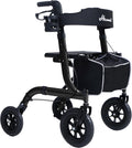 Rollator Walker for Seniors with 10 in Wheels - Foldable All Terrain