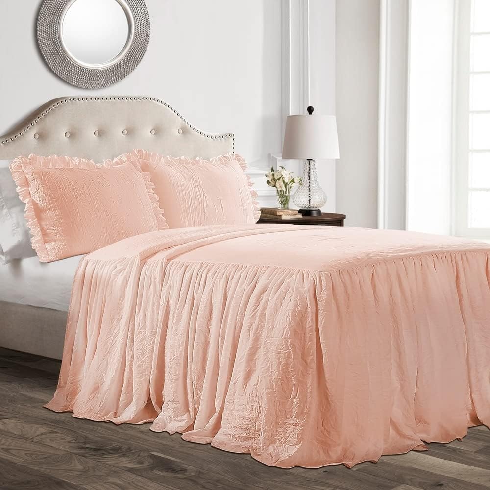Lush Decor Ruffle Skirt Bedspread Set for Elegant Bedrooms