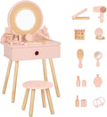 Kids Vanity Table and Chair Set Pink - Toddler Vanity