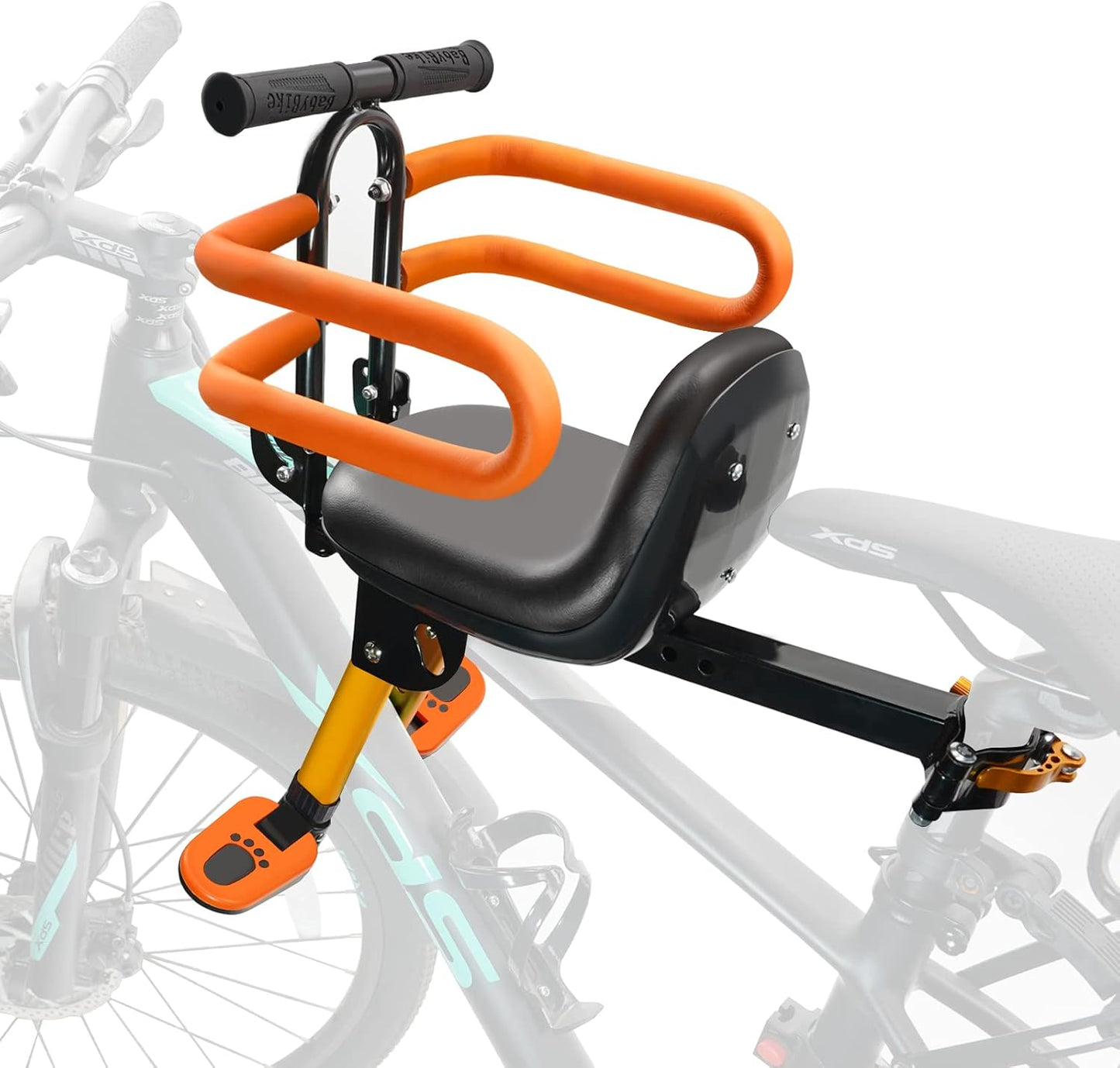 Child Bike Seat - Front Mount for Kids 2 to 6 Years Old