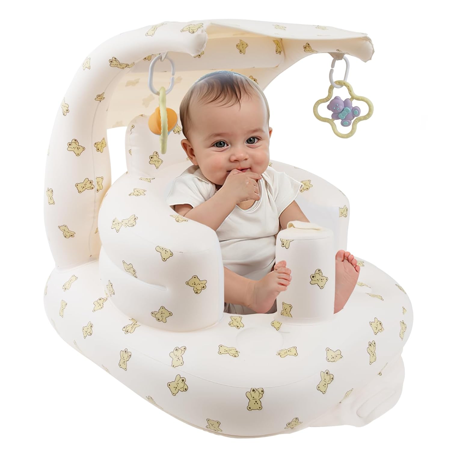 Inflatable Baby Seat with Built-In Air Pump - Comfortable & Convenient