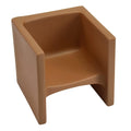 3-in-1 Cube Chair for Kids Almond 1-Pack - Flexible Classroom Seating