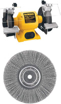 DEWALT Bench Grinder DW758 and Wire Wheel DW4907 Bundle - Powerful