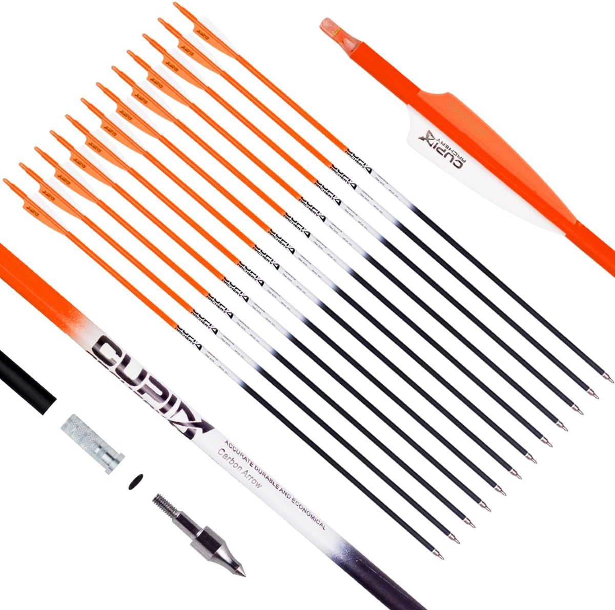 LWANO Carbon Arrow Archery 30in Hunting Target Practice Arrows