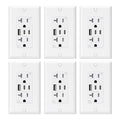 USB Outlets with 3 Ports 20 Amp Wall Outlet - Compact Charging Hub