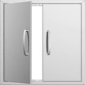 Outdoor Kitchen Doors 24W x 24H in Double BBQ Access Doors - Durable