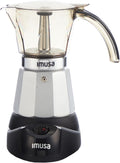 IMUSA 6 or 3cup Electric Espresso Maker - Versatile Moka Brewer