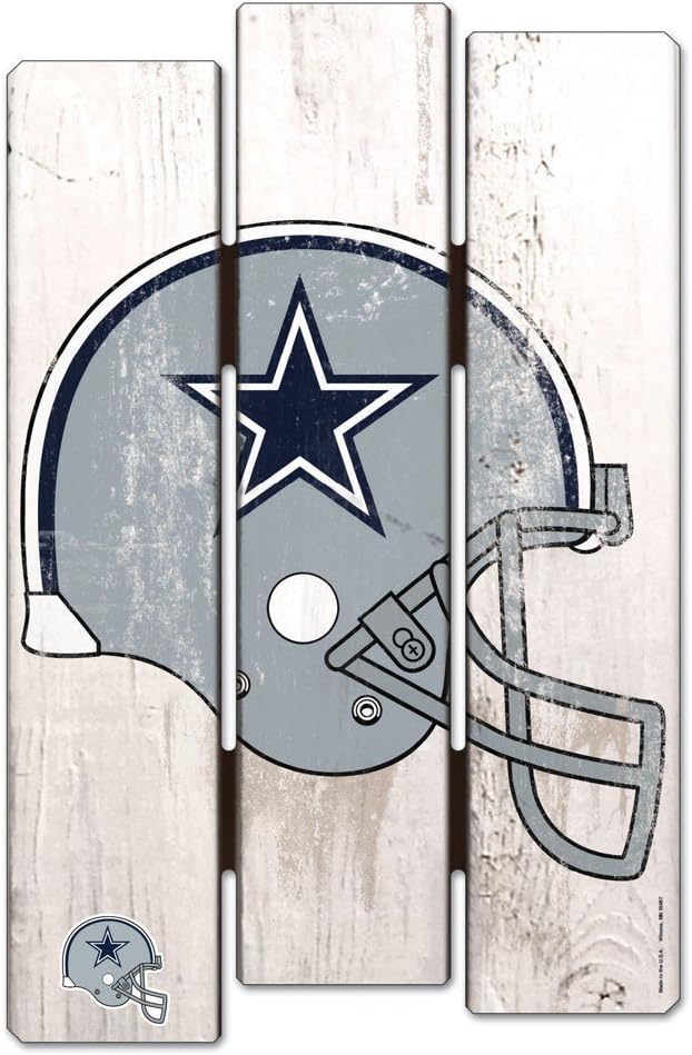Wincraft NFL Wood Fence Sign for Sports Fans and Decor
