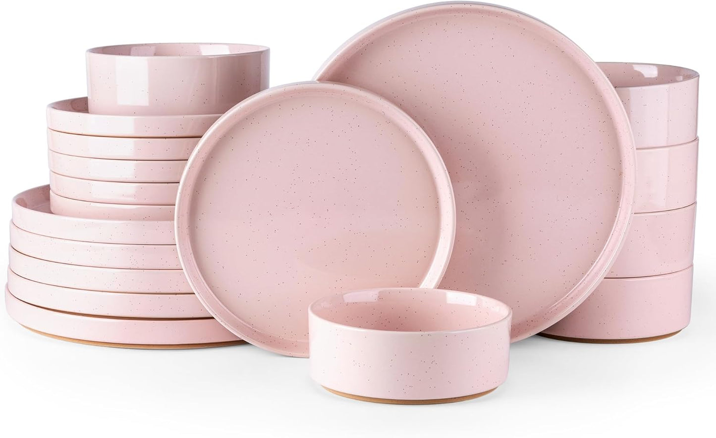 AmorArc Ceramic Dinnerware Set for 6 with Rustic Charm