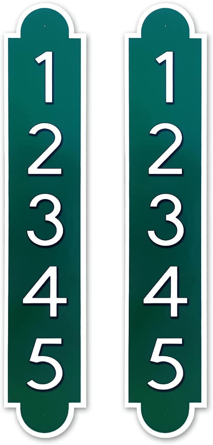Premium Reflective Mailbox Number Plaque for Customization