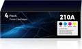 210A Toner Cartridge 4 Pack Compatible for HP 210A 210X - Reliable