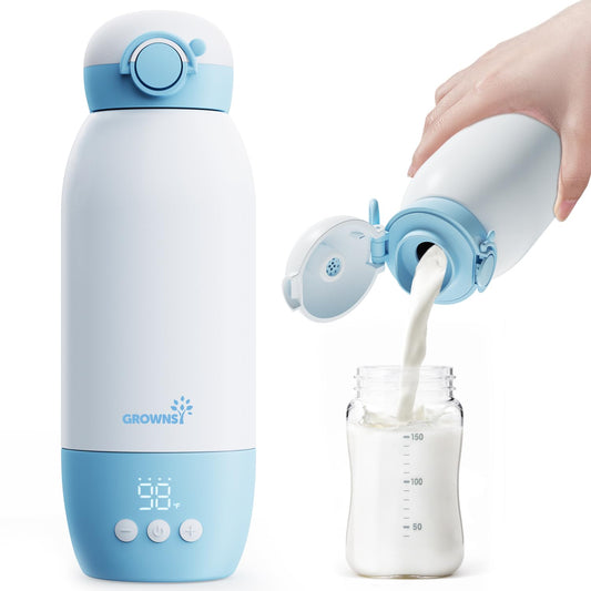 GROWNSY Portable Milk Warmer: Fast On-The-Go Solution 