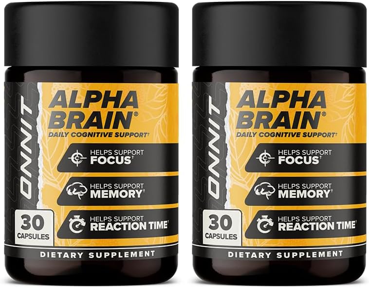 ONNIT Alpha Brain Premium Nootropic Supplement for Focus