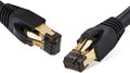 Cat 8 Ethernet Cable Network Patch Black 50ft - High Speed Shielded