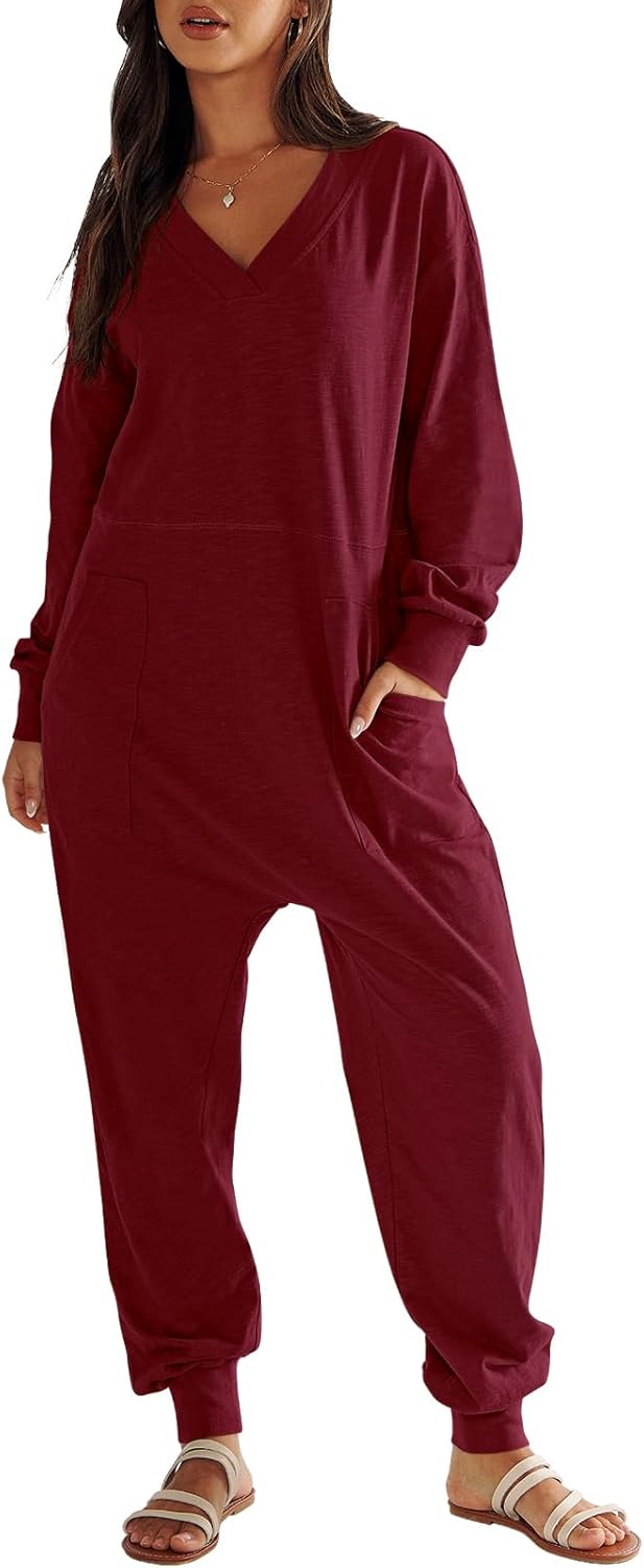 Stylish Long Sleeve Casual Loose Fit Jumpsuit for Women