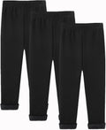 Girls Winter Leggings Fleece Lined Stretchy Thermal Pants 4-12Y