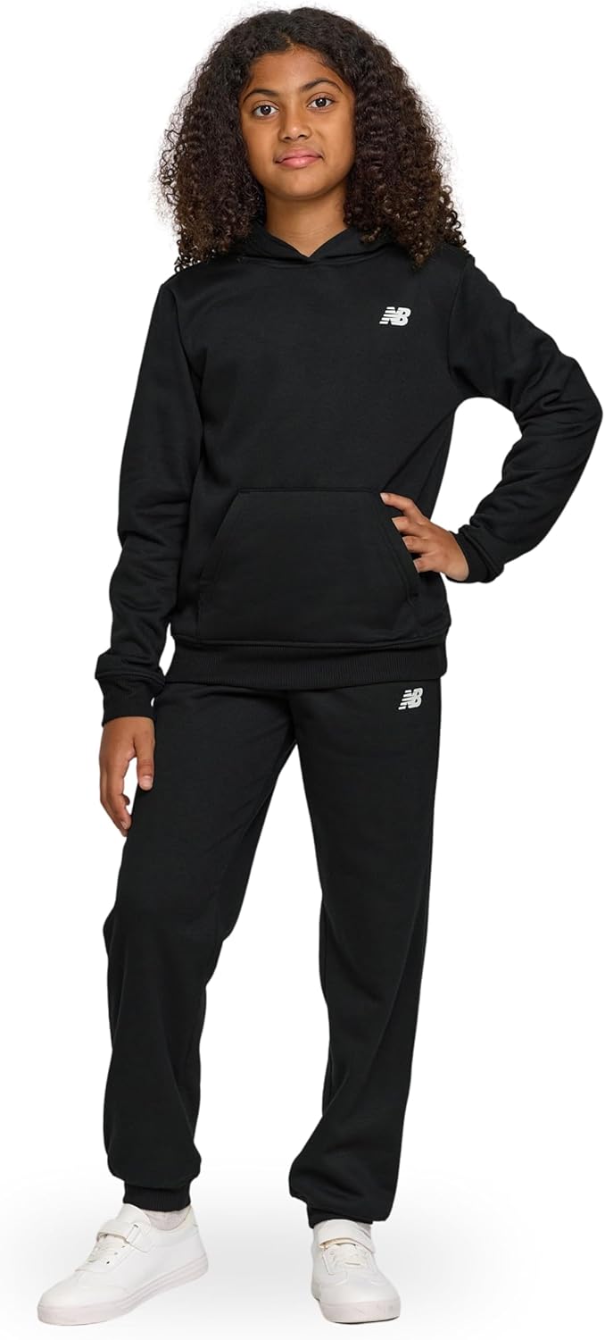 New Balance Girls Athletic 2 Piece Soft Fleece Hoodie Set